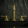 Unlacquered Solid Brass Taps Widespread For Bathroom
