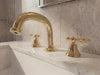 Brass Taps Bathroom 3-Hole Widespread