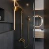 Unlacquered Solid Brass Shower System Set