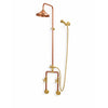 Unlacquered Solid Copper Shower System